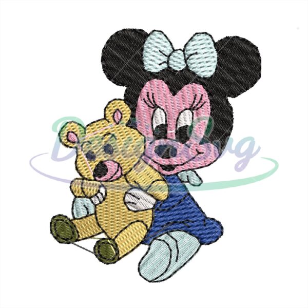 baby-minnie-teddy-bear-embroidery