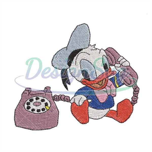 telephone-baby-donald-duck-embroidery