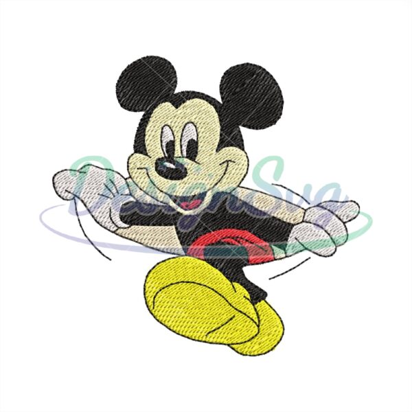 Disneyland Mickey Mouse Design Embroidery