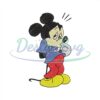 Mickey Sad Mouse Design Embroidery
