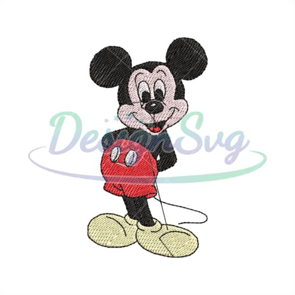Disney Classic Mickey Mouse Embroidery File