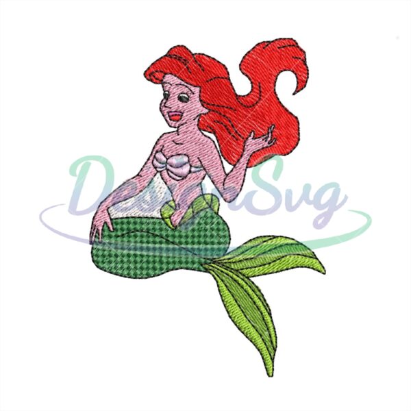 little-mermaid-ariel-embroidery