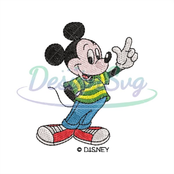Disney Characters Mickey Mouse Embroidery