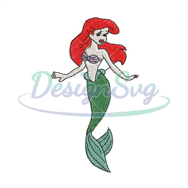 little-mermaid-ariel-embroidery