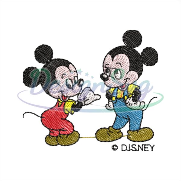 Disney Mickey Mouse Brother Embroidery