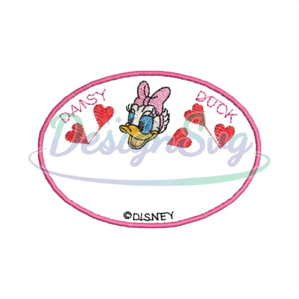 Love Daisy Duck Disney Embroidery
