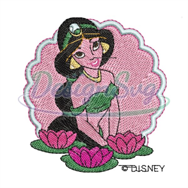 disney-princess-jasmine-lotus-embroidery