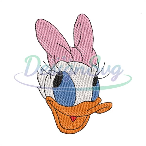 smiling-face-daisy-duck-embroidery