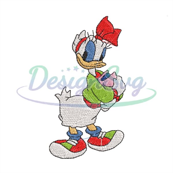 school-girl-daisy-duck-embroidery