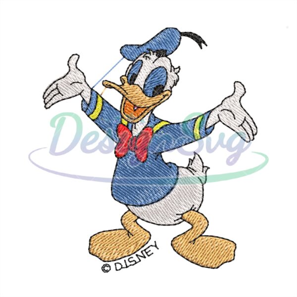 disney-cartoon-donald-duck-embroidery