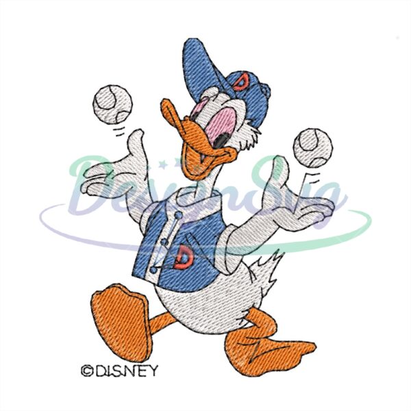baseball-player-donald-duck-embroidery