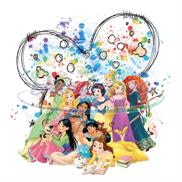mickey-rainbow-head-disney-princesses-png