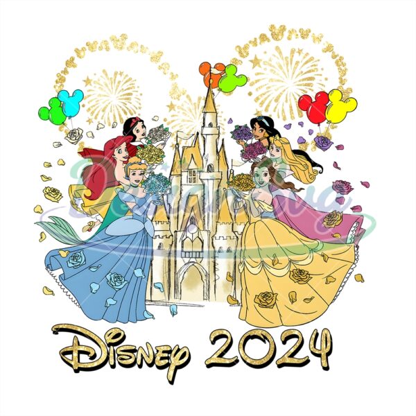 disney-princesses-magic-kingdom-2024-png