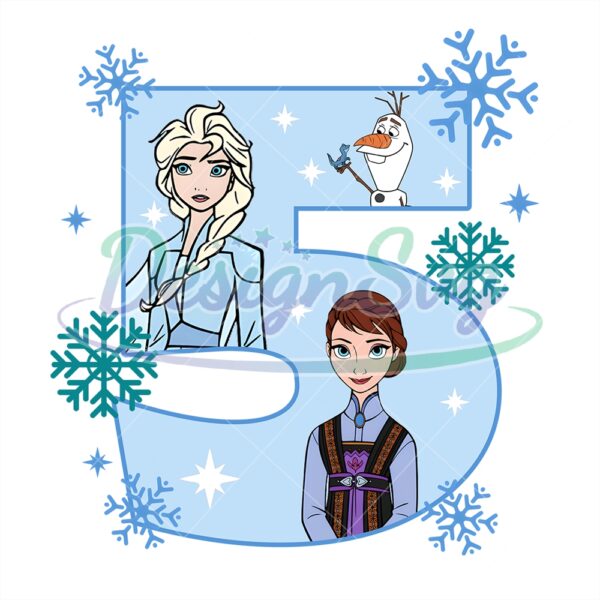 frozen-elsa-princess-happy-5th-birthday-png
