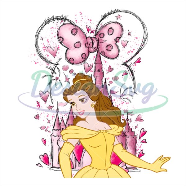 minnie-mouse-castle-princess-belle-png