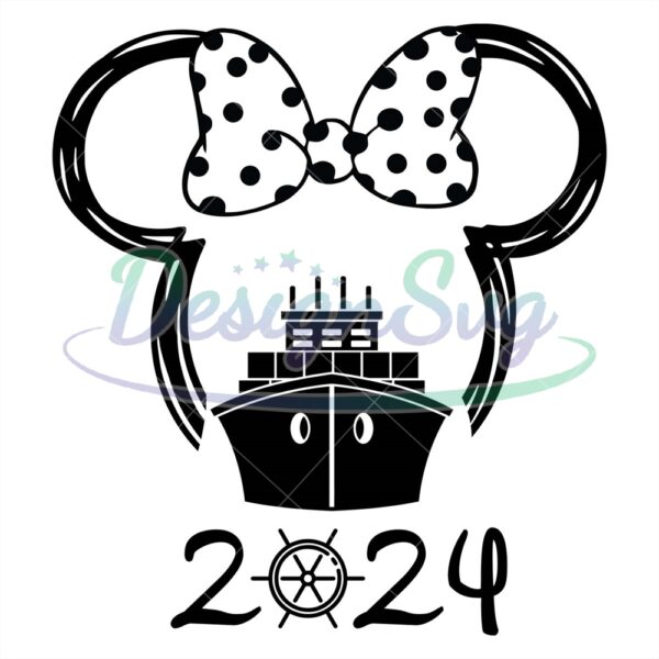 minnie-mouse-disney-cruise-ship-2024-svg