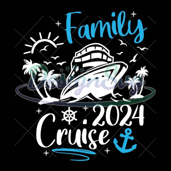 disney-family-cruise-ship-2024-svg