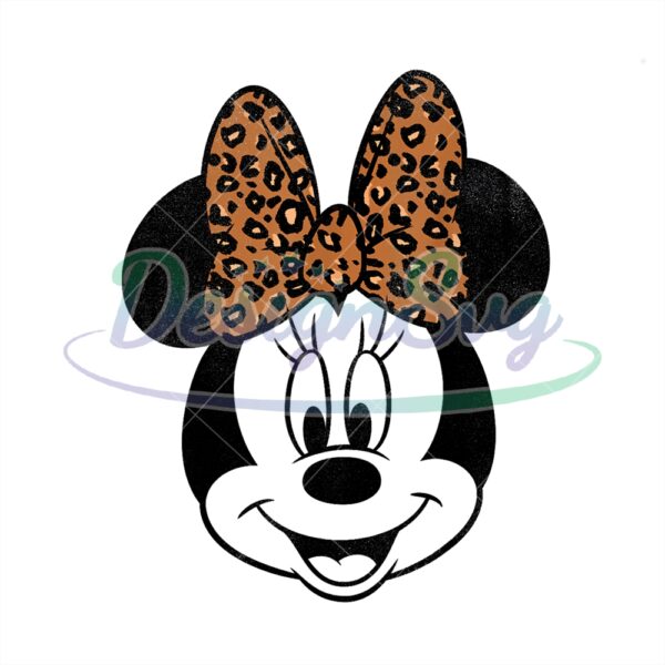 leopard-bow-girl-minnie-mouse-png