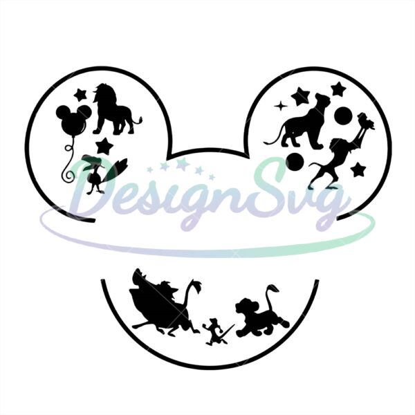 the-lion-king-mickey-mouse-head-svg