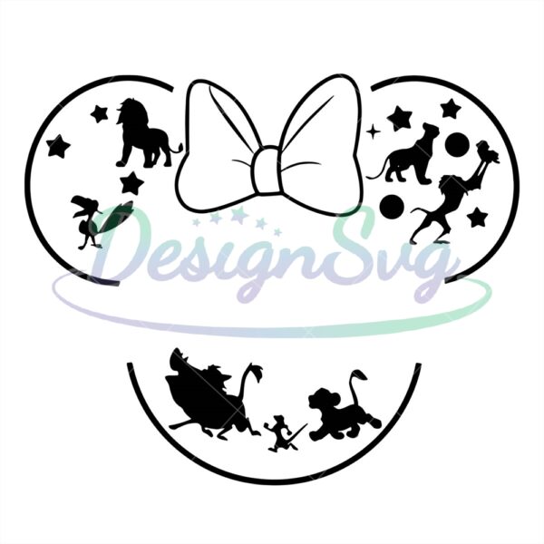 the-lion-king-minnie-mouse-head-svg
