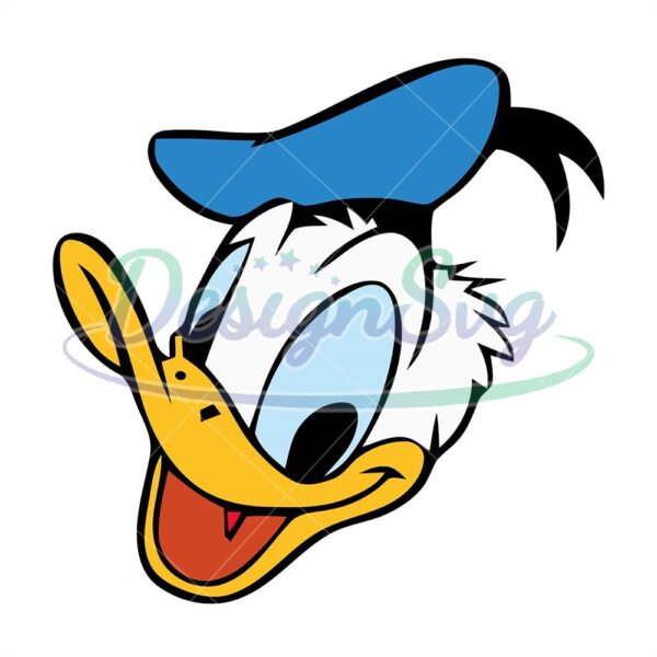 smiling-face-donald-duck-svg