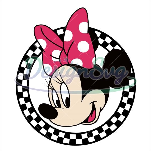 checkered-pattern-minnie-mouse-svg