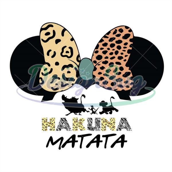 minnie-mouse-ears-hakuna-matata-svg