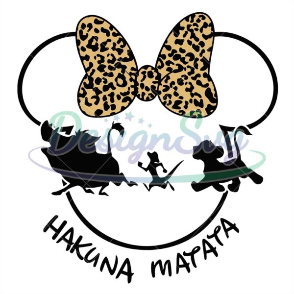 minnie-mouse-head-hakuna-matata-svg