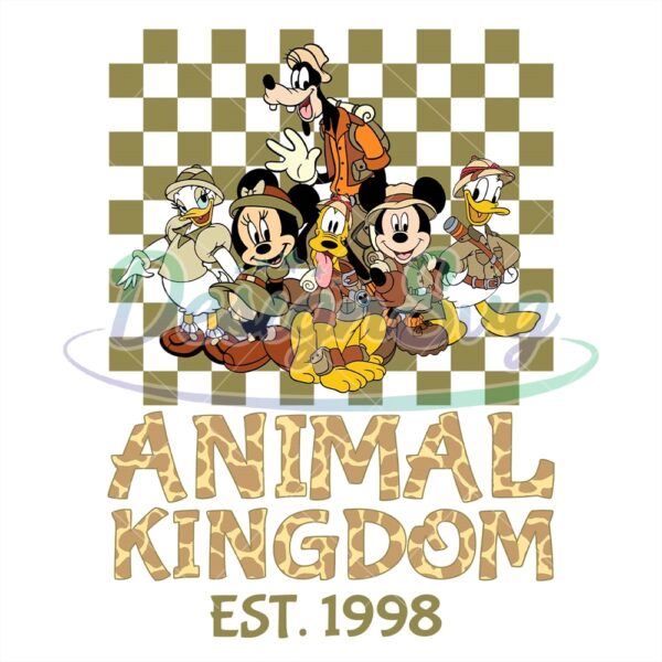 disney-friends-animal-kingdom-est-1998-svg