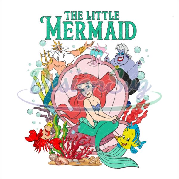 retro-disney-the-little-mermaid-ariel-png