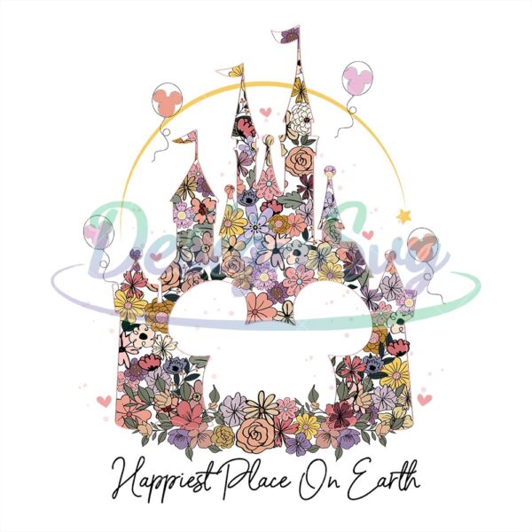 mickey-floral-kingdom-happiest-place-on-earth-png