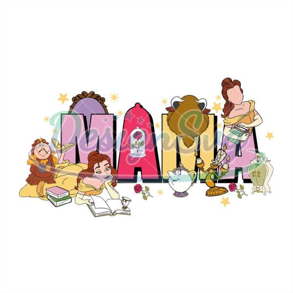 mama-princess-belle-beauty-and-the-beast-png