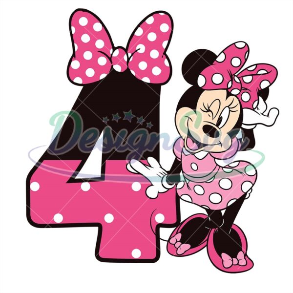 disney-minnie-mouse-4th-birthday-svg