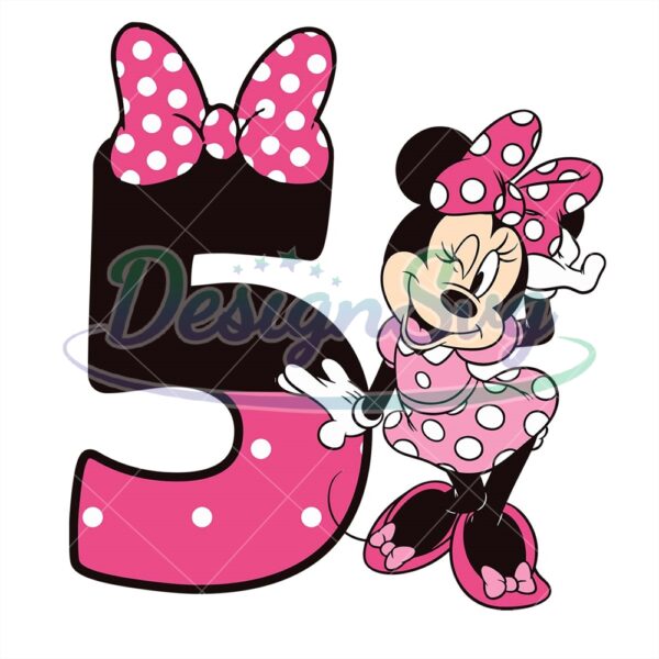happy-minnie-mouse-birthday-5th-svg