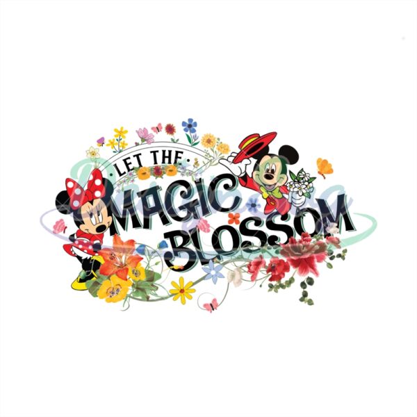 mickey-couple-let-the-magic-blossom-png