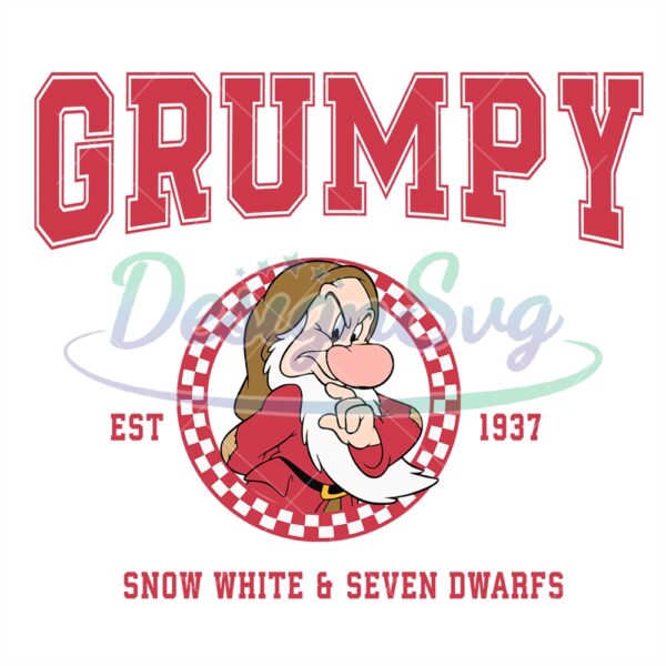 grumpy-disney-snow-white-and-7-dwarfs-est-1937-svg