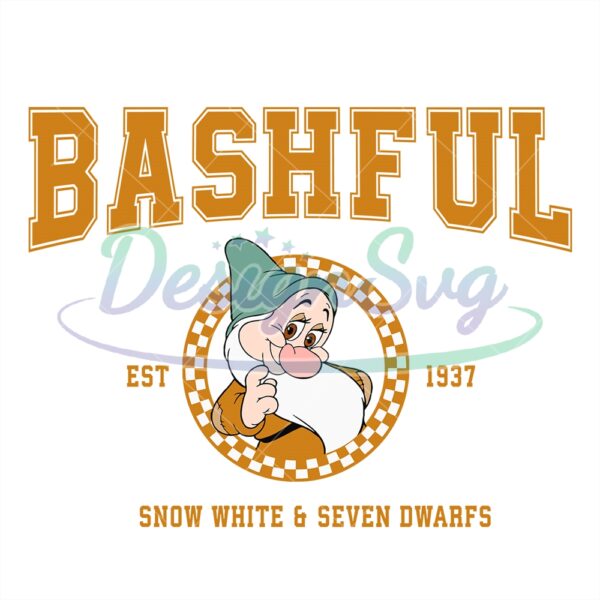 bashful-disney-snow-white-and-7-dwarfs-est-1937-svg