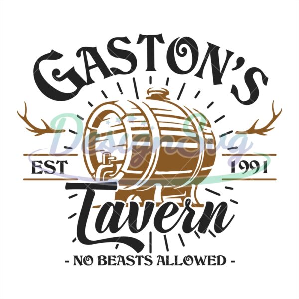gastons-tavern-est-1991-no-beast-allowed-svg