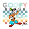 checkered-goofy-dog-disney-signature-svg