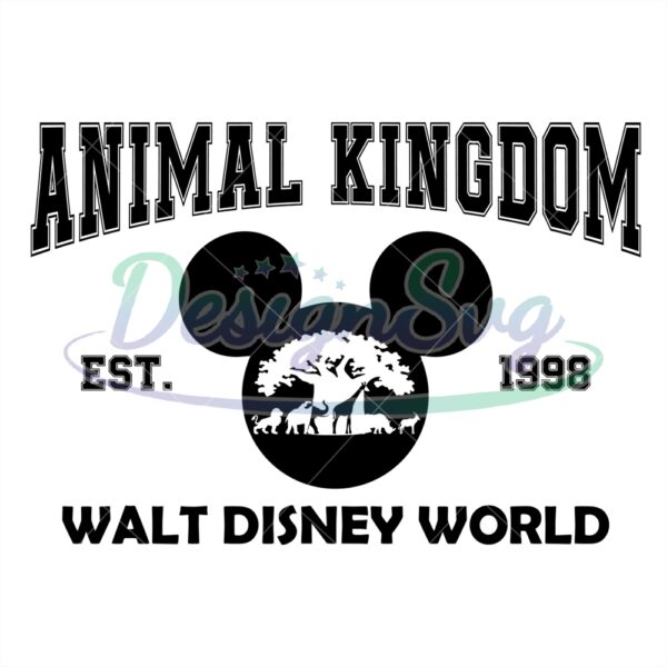 walt-disney-world-animal-kingdom-est-1998-svg