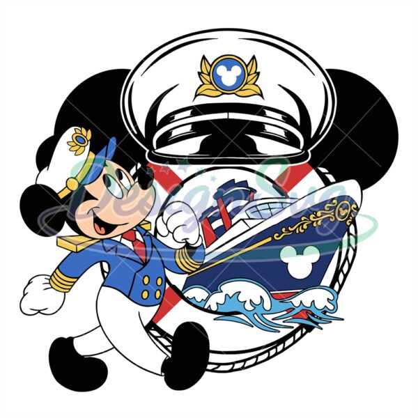 disney-captain-mickey-mouse-cruise-line-trip-svg