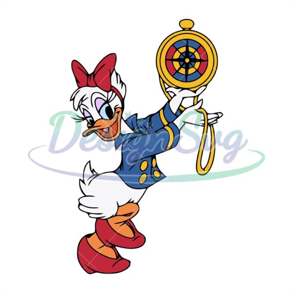 daisy-sailor-duck-disney-cruise-compass-svg