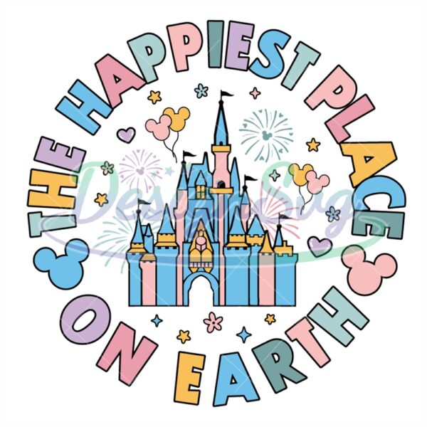 disney-the-happiest-place-on-earth-castle-svg