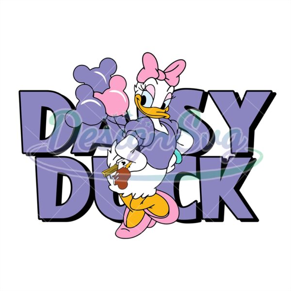 disney-daisy-duck-clipart-svg