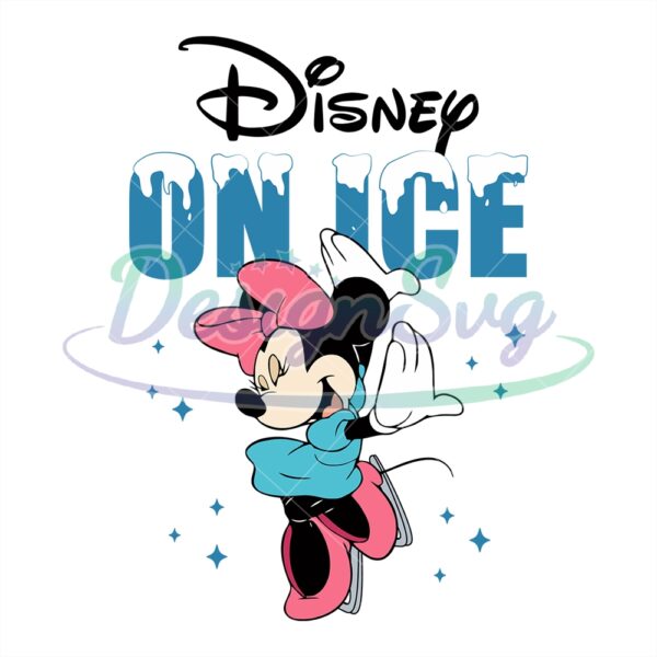 disney-minnie-mouse-funny-skating-svg