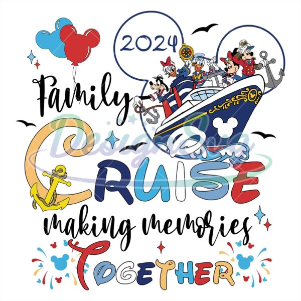 family-cruise-making-memories-together-svg