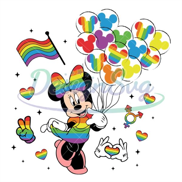 disney-minnie-mouse-lgbt-pride-balloon-svg