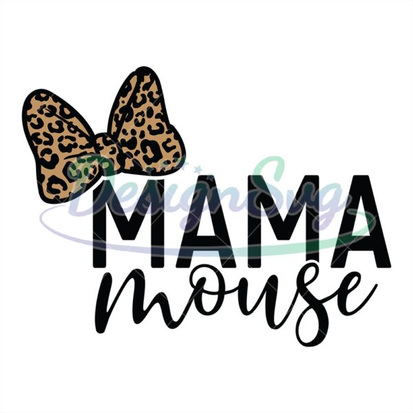 mama-mouse-minnie-leopard-bow-tie-svg