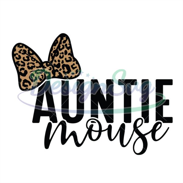 auntie-mouse-minnie-leopard-bow-tie-svg