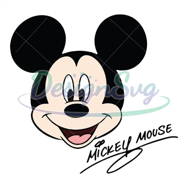 smiling-face-disney-mickey-mouse-signature-svg